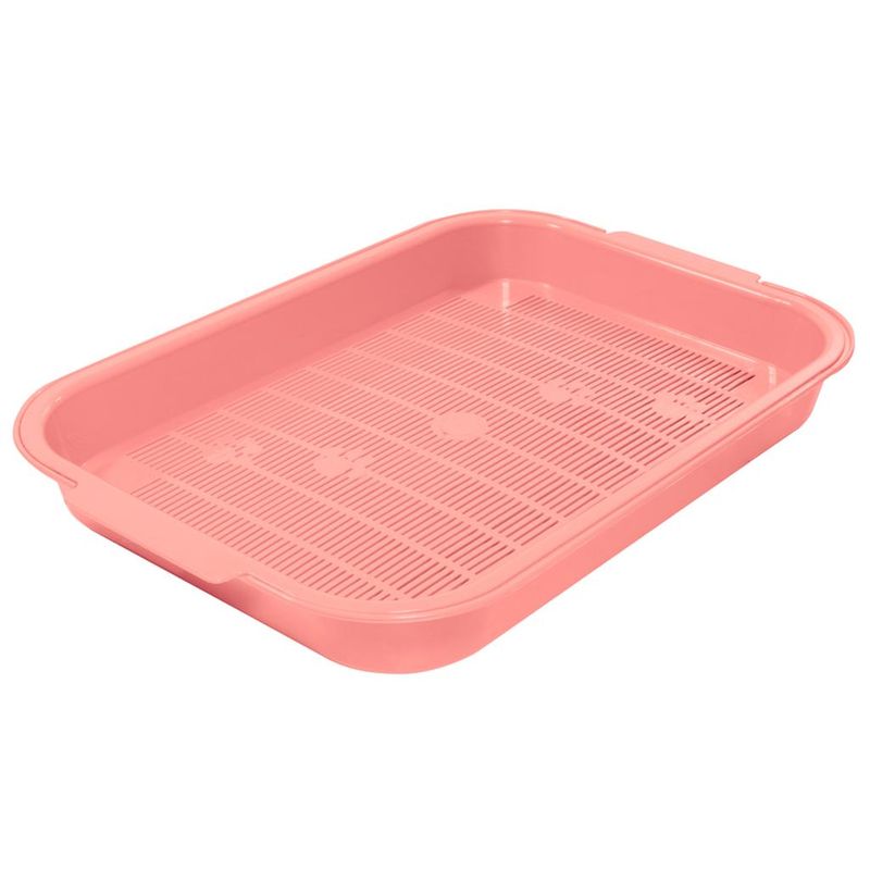 Туалет для кошек с сеткой "Колор", 38 х 28 х 5,5 см фисташковый