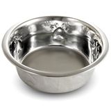 Миска металлическая с тиснением 0,2 л