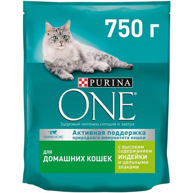 Purina ONE Indoor with Turkey 750 гр