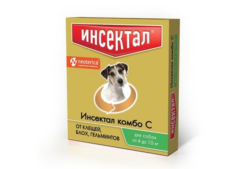 Комбо Капли от клещей и блох для собак 10-25 кг