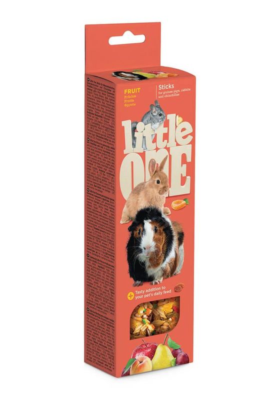 Палочки для морских свинок, кроликов и шиншилл с фруктами 2 х 60 гр