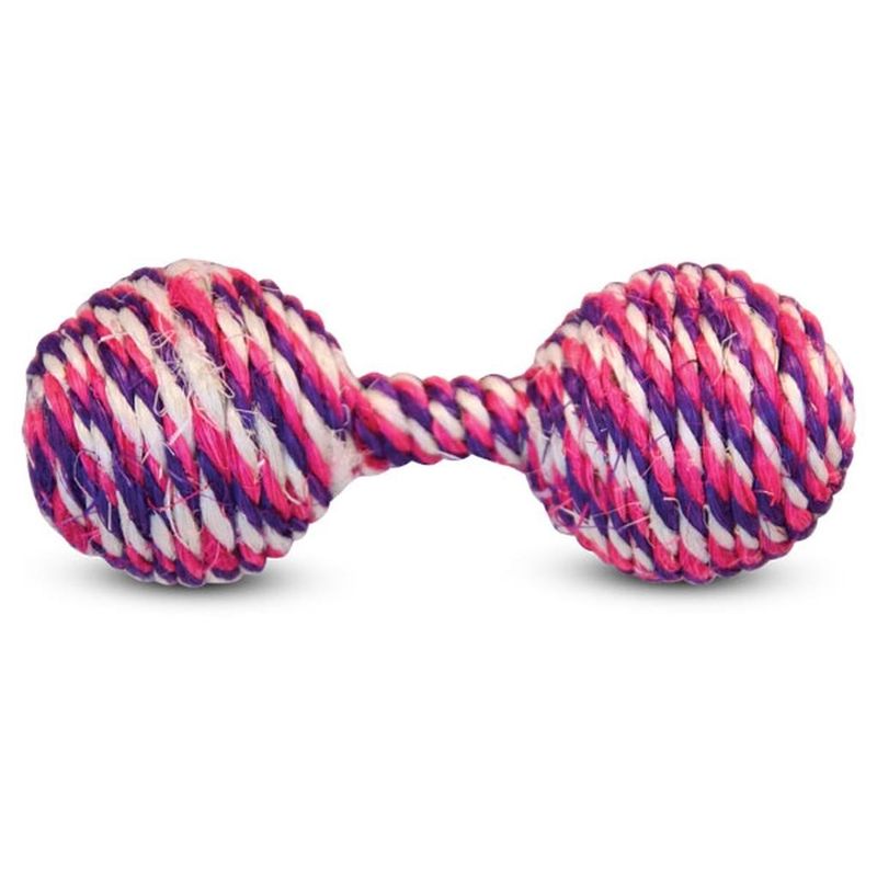 Игрушка для кошек "Гантель", сизаль 11,5 см