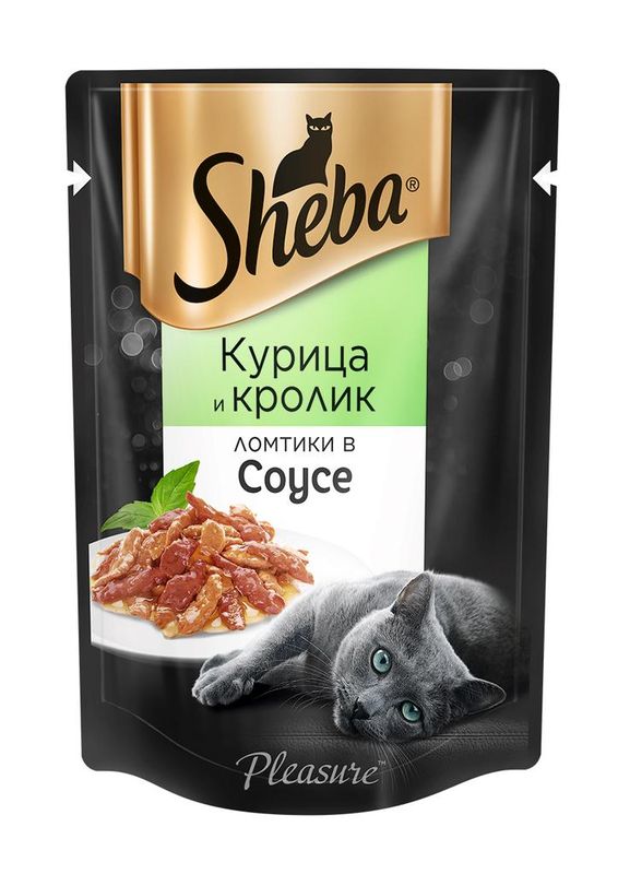 Pleasure, Ломтики в соусе с курицей и кроликом, пауч 85 гр