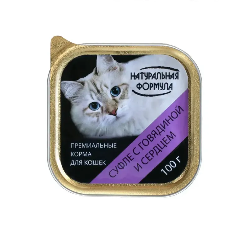 Суфле д/кошек ламистер, говядина и сердце 100 гр (15)