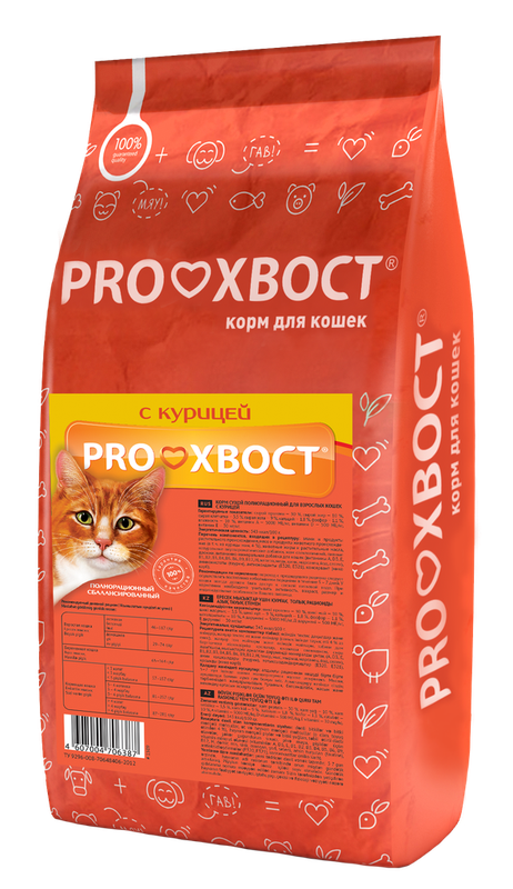 Сухой корм для кошек с курицей 350 гр